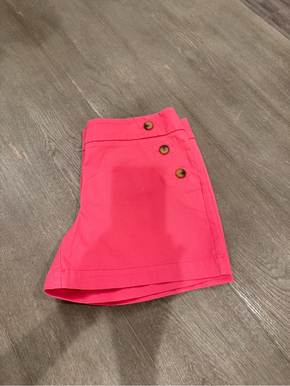 LOFT High Waist Pink Shorts with Side Button Detail - Great condition!